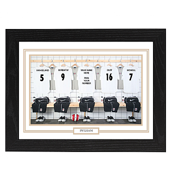 Personalised Framed 100% Unofficial Fulham Football Shirt Photo A3